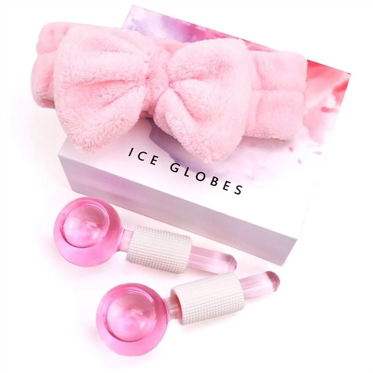pink ice globes