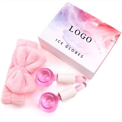 Eiskugeln und Stirnband-Set für Gesichtsmassage