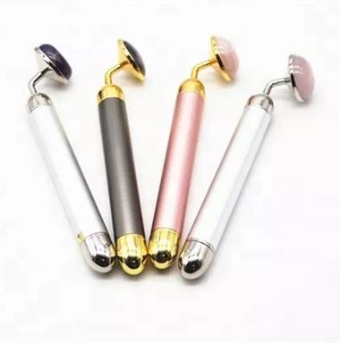 Hochwertige Batterie Rosequarz Jade Roller