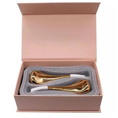 Roségoldene Eislöffelkugeln