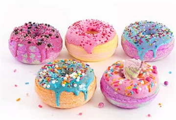 Wie man Donut-Badebomben herstellt