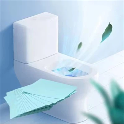 Ungiftige Toilettenreinigerblätter